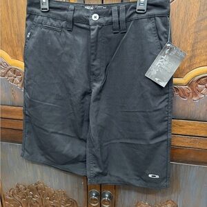 NWT Oakley Men's Classic Black Flat Front Shorts